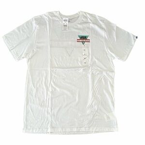 NWT Vans “Off The Wall” Retro Tri Logo Graphic White T-Shirt Size: XXL
